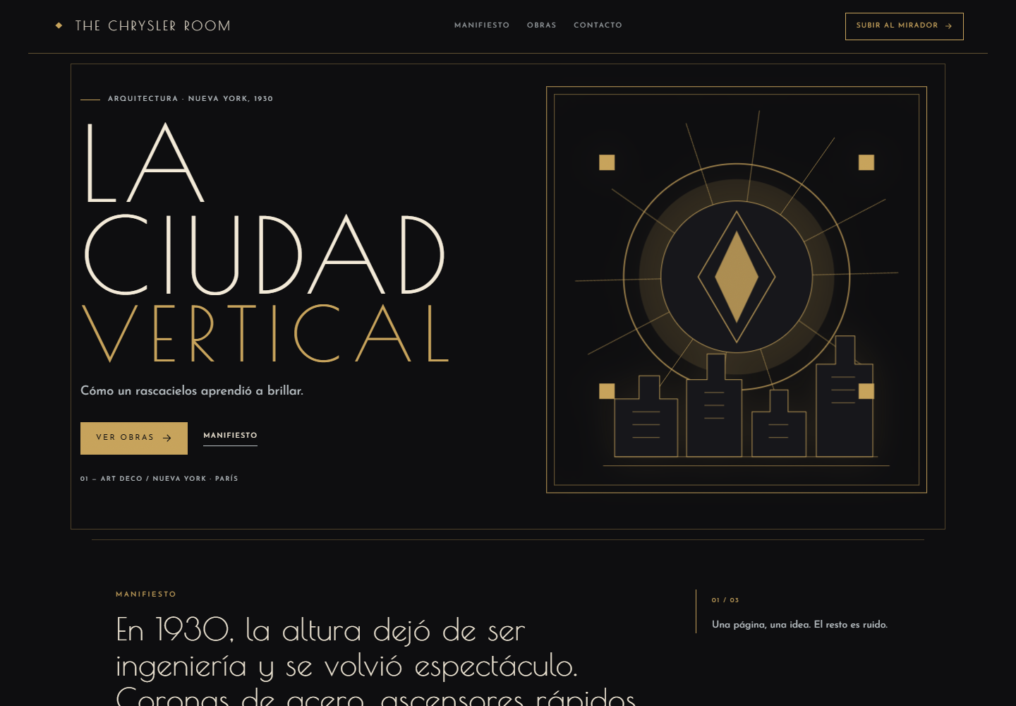 La ciudad vertical, Art Deco