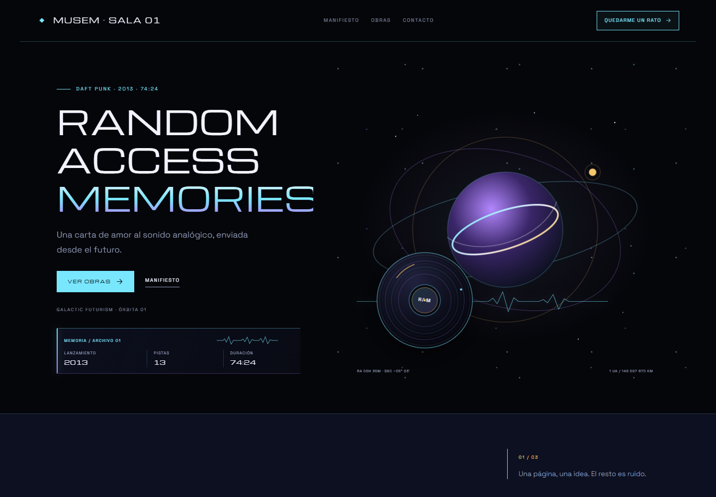 Random Access Memories, sala Galactic Futurism